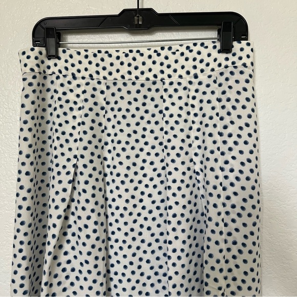 2/$30 H&M Maxi Pleated Polkadot Skirt with Side Slits SZ 10 - Picture 2 of 16